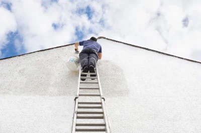 Peinture extérieure aux Moitiers-d'Allonne — façades et ravalement